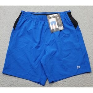 RBX Active Swim Trunks Mens Small Blue Mesh Lined Performance Stretch Pull On